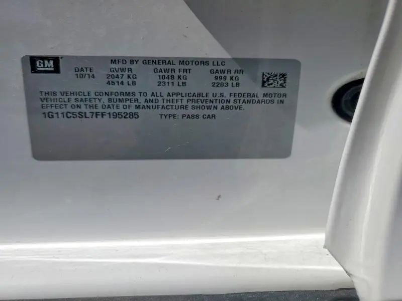 2015 CHEVROLET MALIBU 1LT  