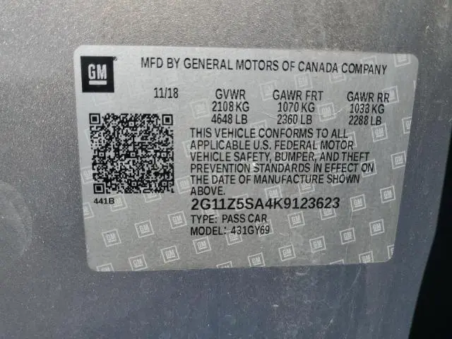 2019 CHEVROLET IMPALA LT  
