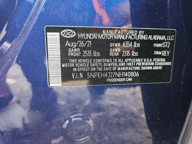 2022 HYUNDAI SONATA LIMITED  