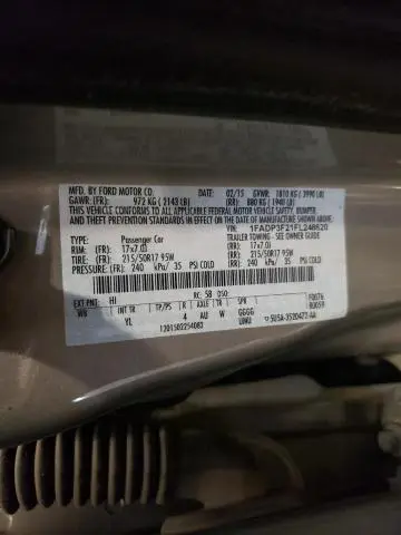 2015 FORD FOCUS SE  