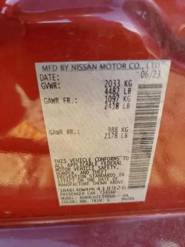 2023 NISSAN ALTIMA SV