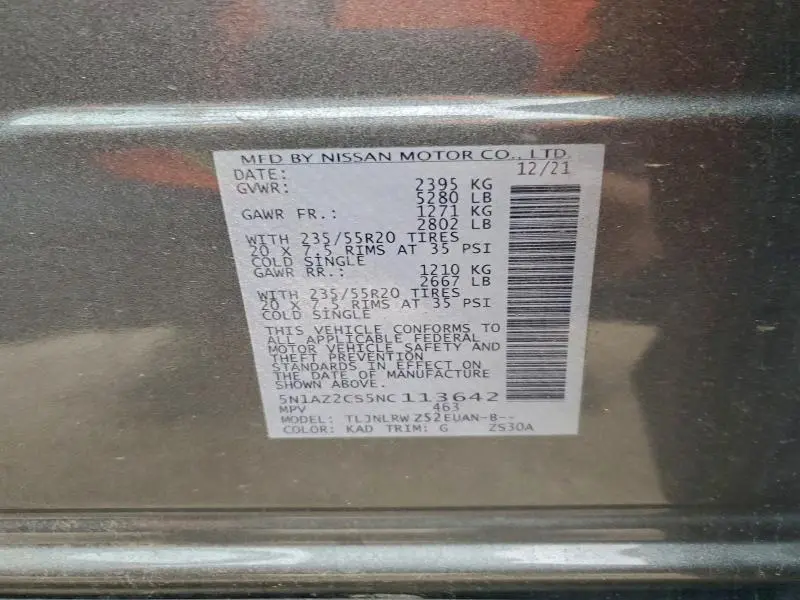 2022 NISSAN MURANO SL  