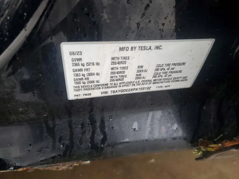 2023 TESLA MODEL Y   