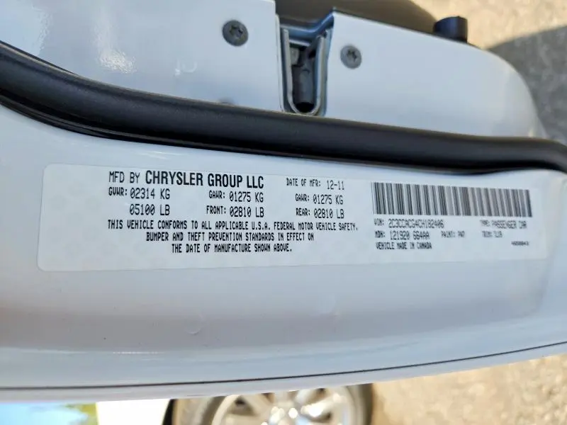 2012 CHRYSLER 300 LIMITED  