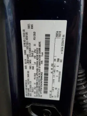 2019 FORD F150 SUPERCREW  