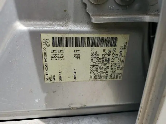 2012 NISSAN ALTIMA BASE  