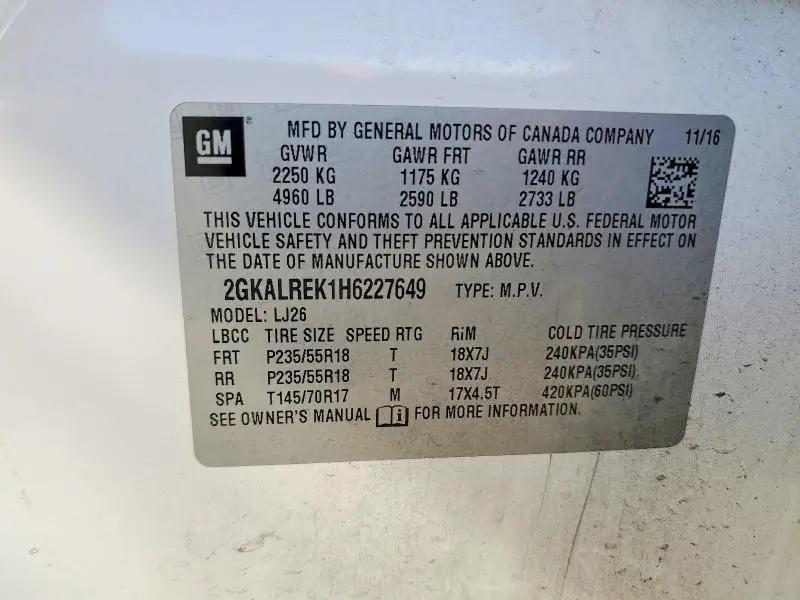 2017 GMC TERRAIN DENALI  