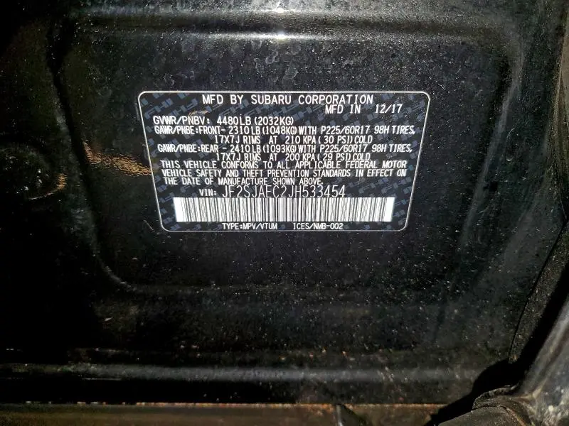 2018 SUBARU FORESTER 2.5I PREMIUM  