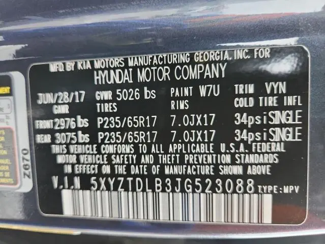 2018 HYUNDAI SANTA FE SPORT   