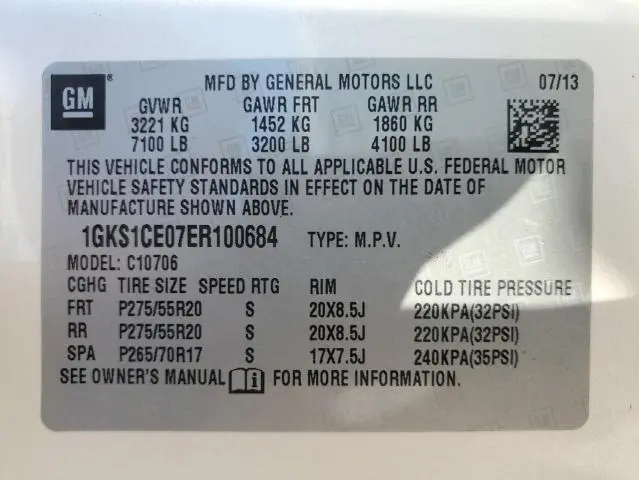 2014 GMC YUKON SLT  