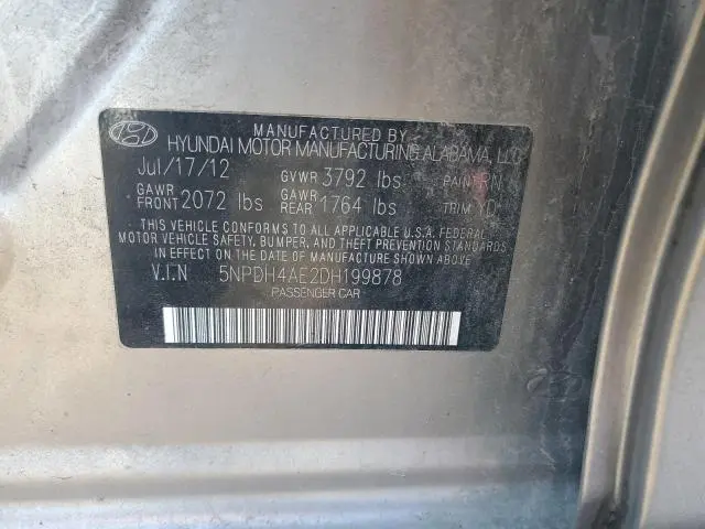 2013 HYUNDAI ELANTRA GLS  