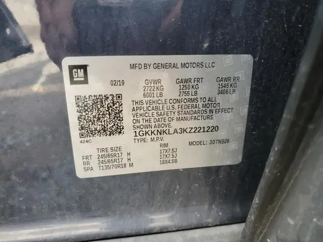 2019 GMC ACADIA SLE  