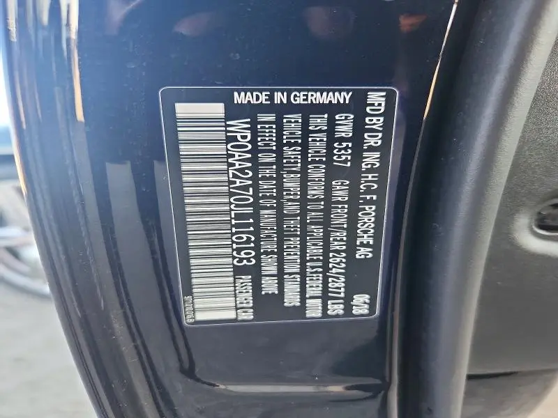 2018 PORSCHE PANAMERA 4  
