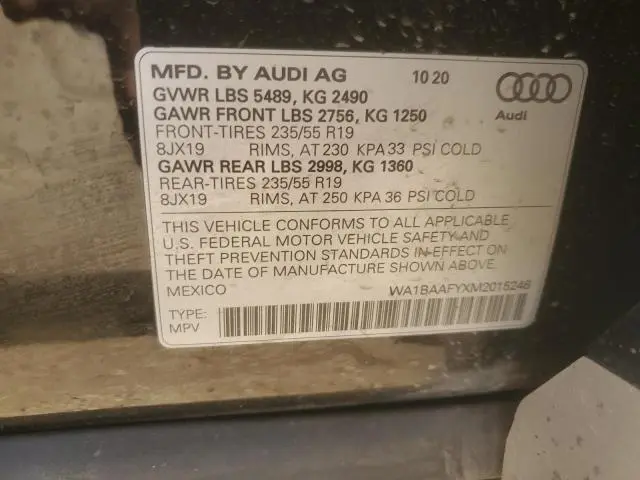2021 AUDI Q5 PREMIUM PLUS  
