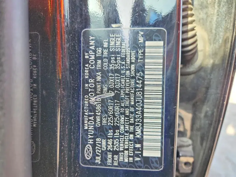 2018 HYUNDAI TUCSON SEL  