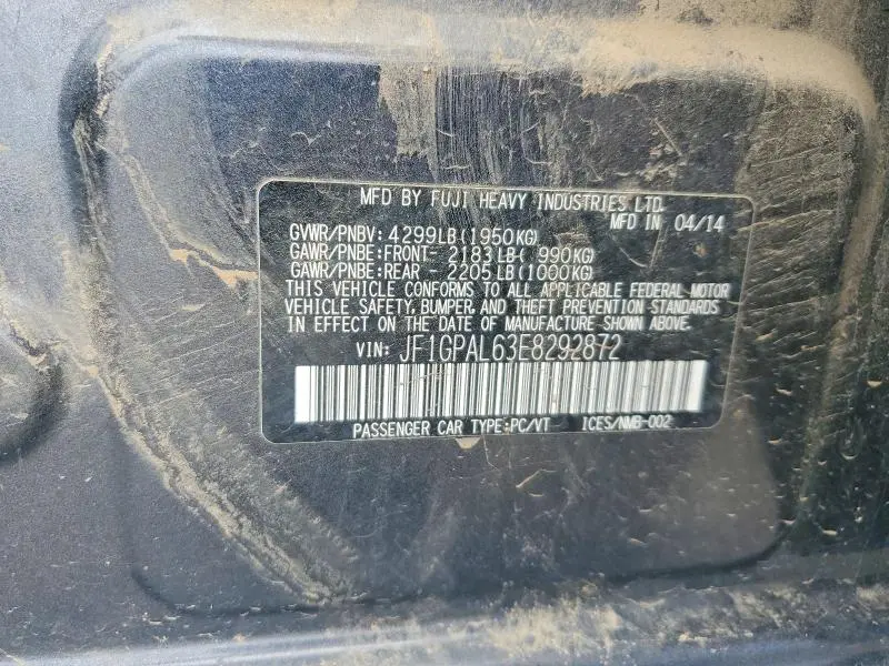 2014 SUBARU IMPREZA SPORT PREMIUM  