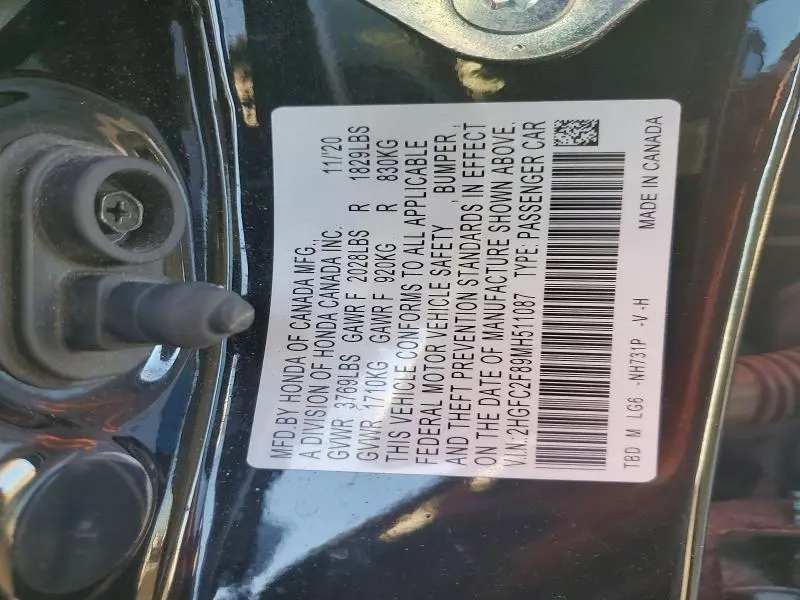 2021 HONDA CIVIC SPORT  