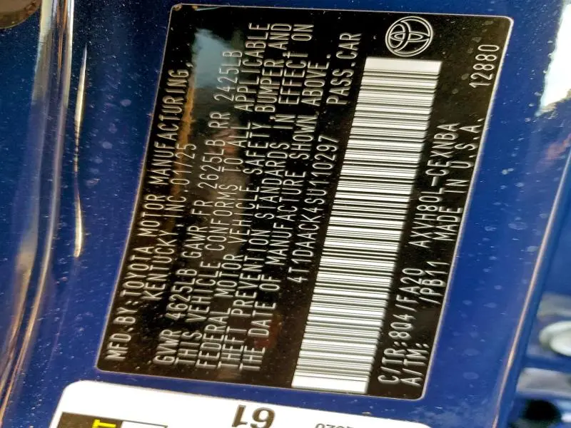 2025 TOYOTA CAMRY XSE  