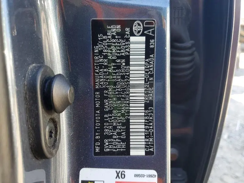 2016 TOYOTA COROLLA LE ECO  