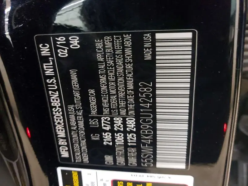 2016 MERCEDES-BENZ C 300 4MATIC  