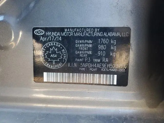 2014 HYUNDAI ELANTRA SE  