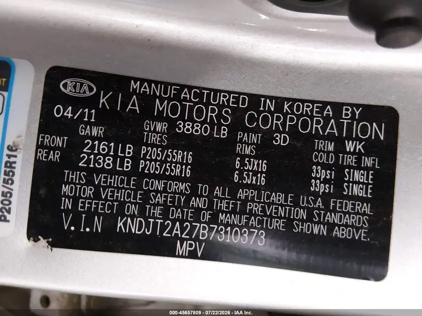 2011 KIA SOUL +