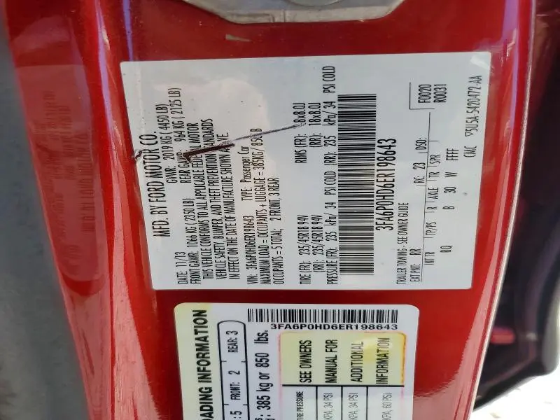 2014 FORD FUSION SE  