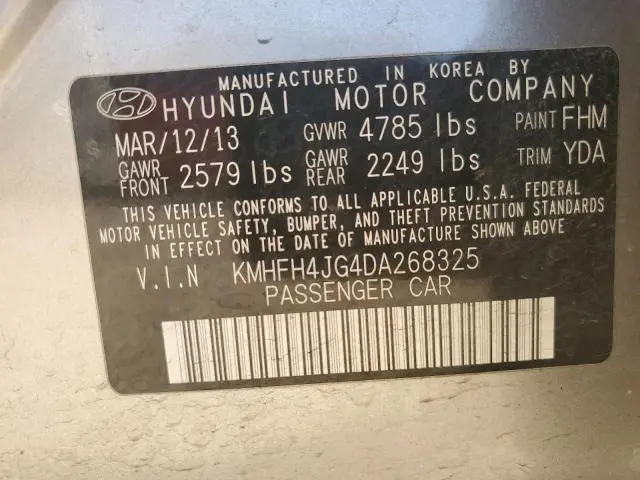 2013 HYUNDAI AZERA GLS  