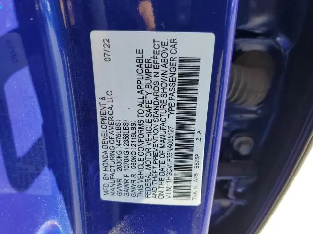 2022 HONDA ACCORD SPORT  