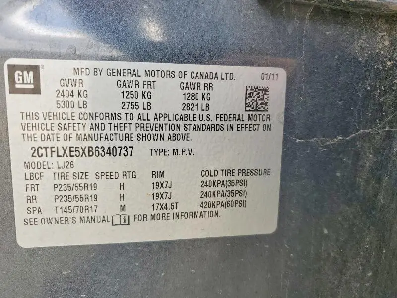 2011 GMC TERRAIN SLT  