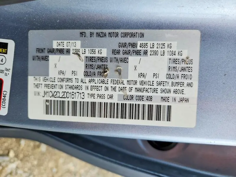 2013 MAZDA 5   