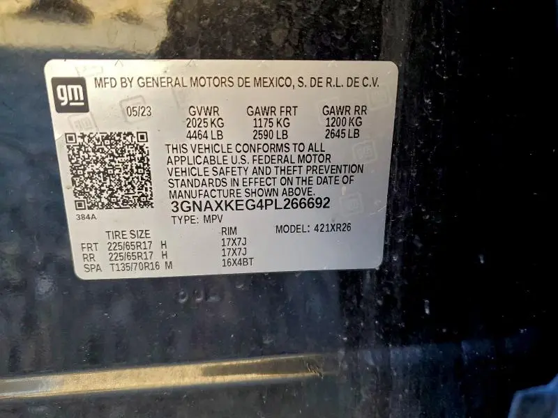 2023 CHEVROLET EQUINOX LT  