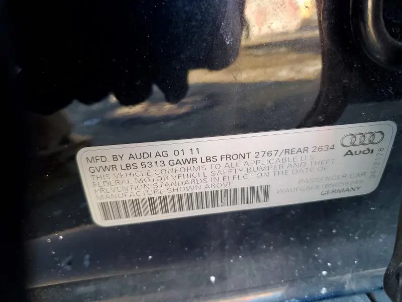 2011 AUDI A6 PREMIUM PLUS  