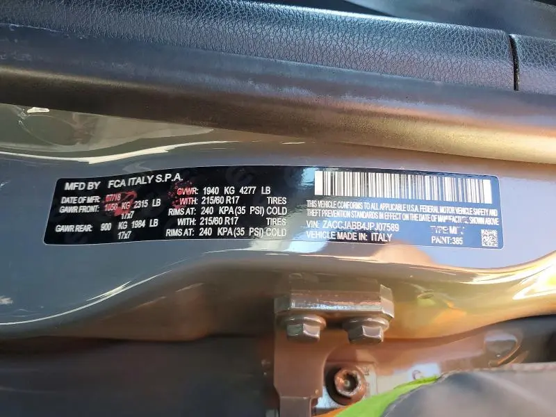 2018 JEEP RENEGADE LATITUDE  