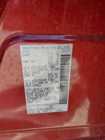 2018 NISSAN PATHFINDER S  