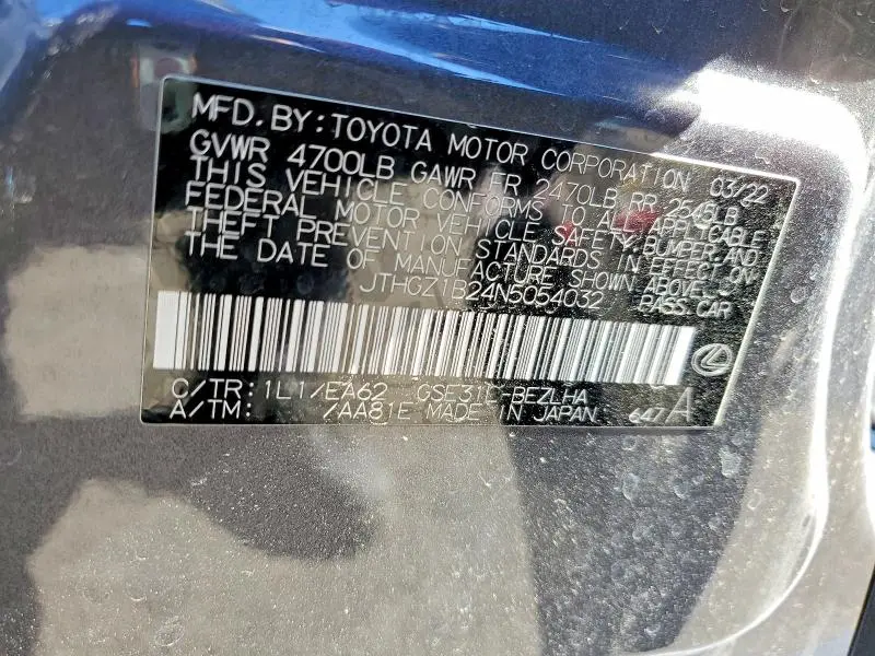 2022 LEXUS IS 350 F SPORT  