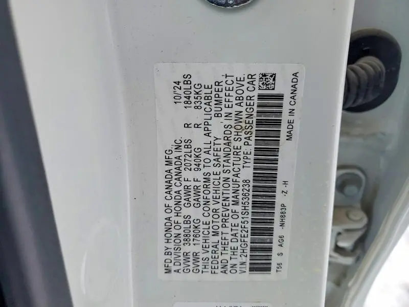 2025 HONDA CIVIC SPORT  