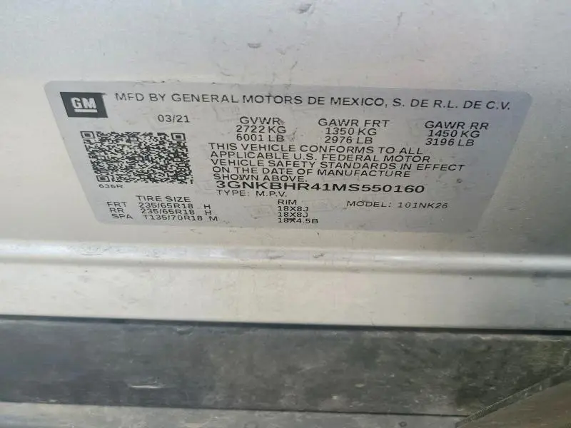 2021 CHEVROLET BLAZER 2LT  