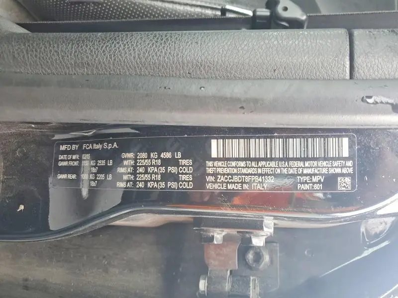 2015 JEEP RENEGADE LIMITED  