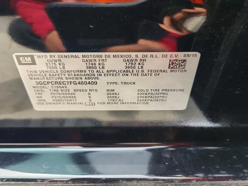 2015 CHEVROLET SILVERADO C1500 LT  