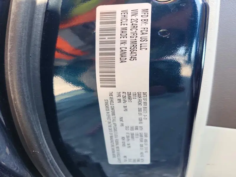 2021 CHRYSLER PACIFICA TOURING  