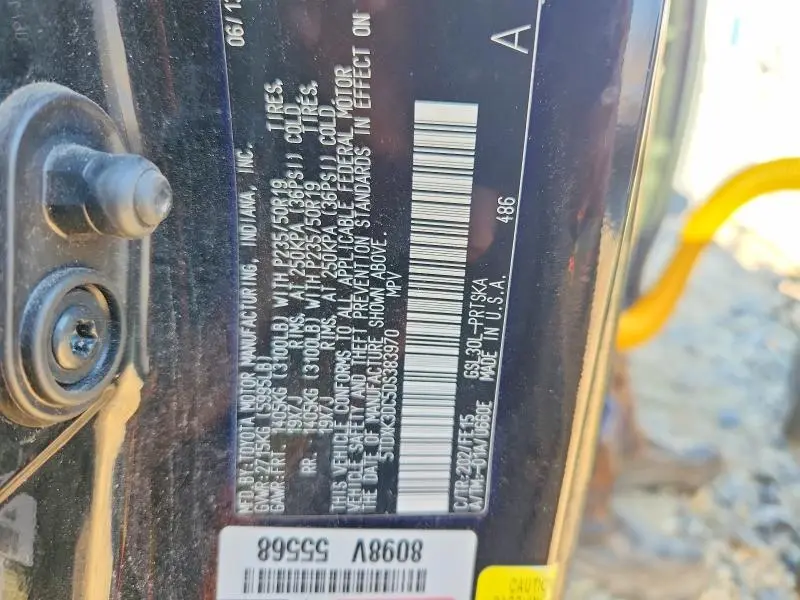 2013 TOYOTA SIENNA SPORT  