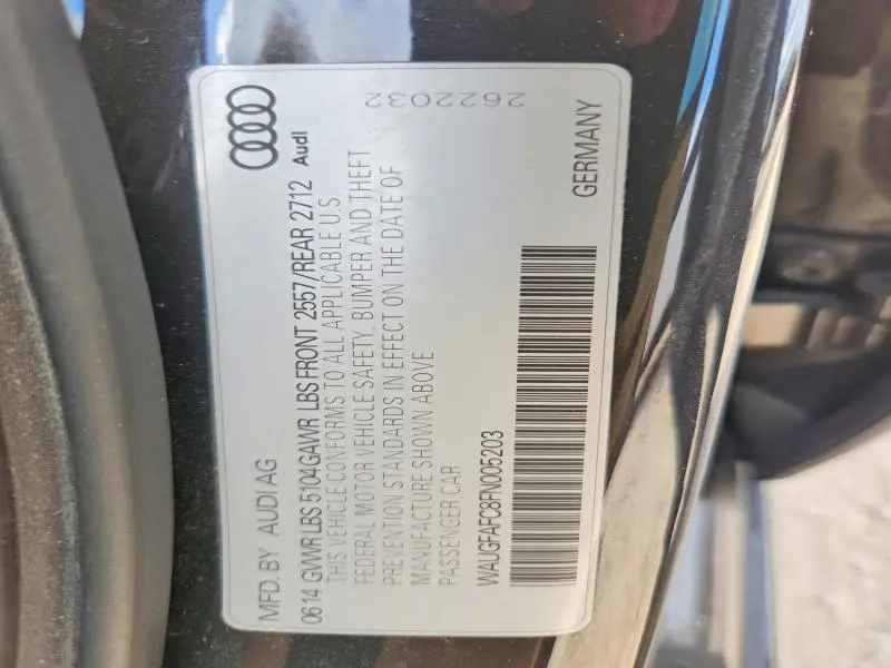 2015 AUDI A6 PREMIUM PLUS  