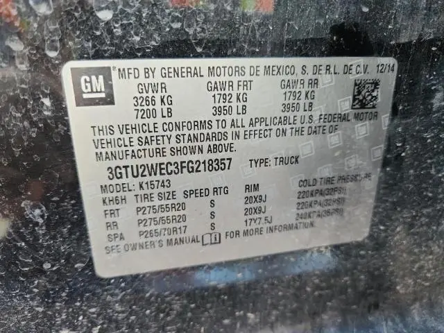 2015 GMC SIERRA K1500 DENALI  