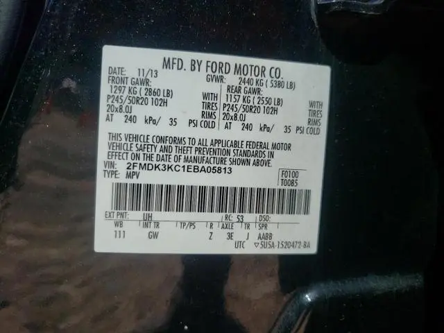 2014 FORD EDGE LIMITED  