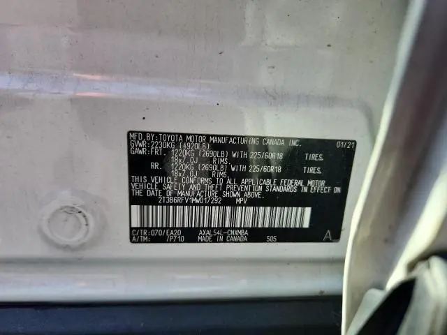 2021 TOYOTA RAV4 XLE PREMIUM  