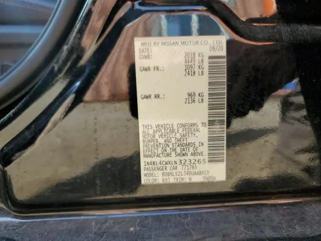 2020 NISSAN ALTIMA SR  