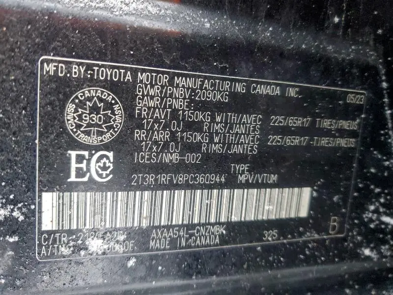 2023 TOYOTA RAV4 XLE  