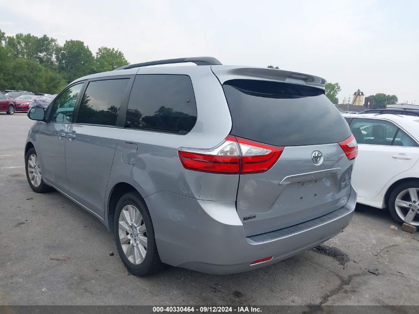 2015 TOYOTA SIENNA LE 7 PASSENGER