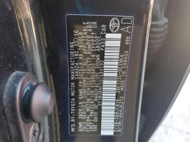 2016 TOYOTA COROLLA L